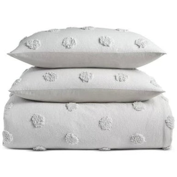 WHIM by Martha Stewart Collection 3-PC. Tufted-Chenille Dot Full/Queen Comforter - Picture 3 of 5
